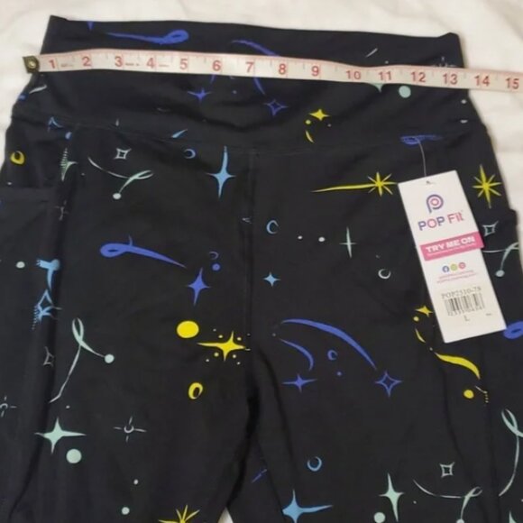 POP Fit 2-Pack Try Me On Leggings in Purple and Black Size Large NWT - Picture 7 of 11